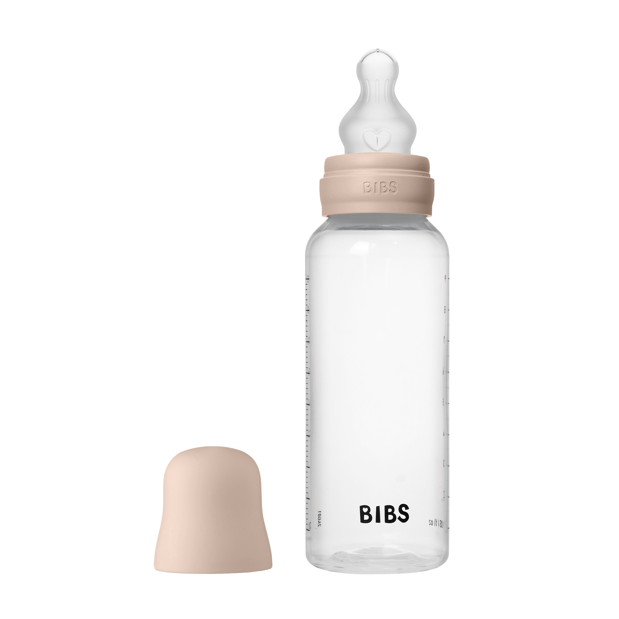 Baby Bottle Round Silicone 1 pack 270 ml Medium Flow Blush