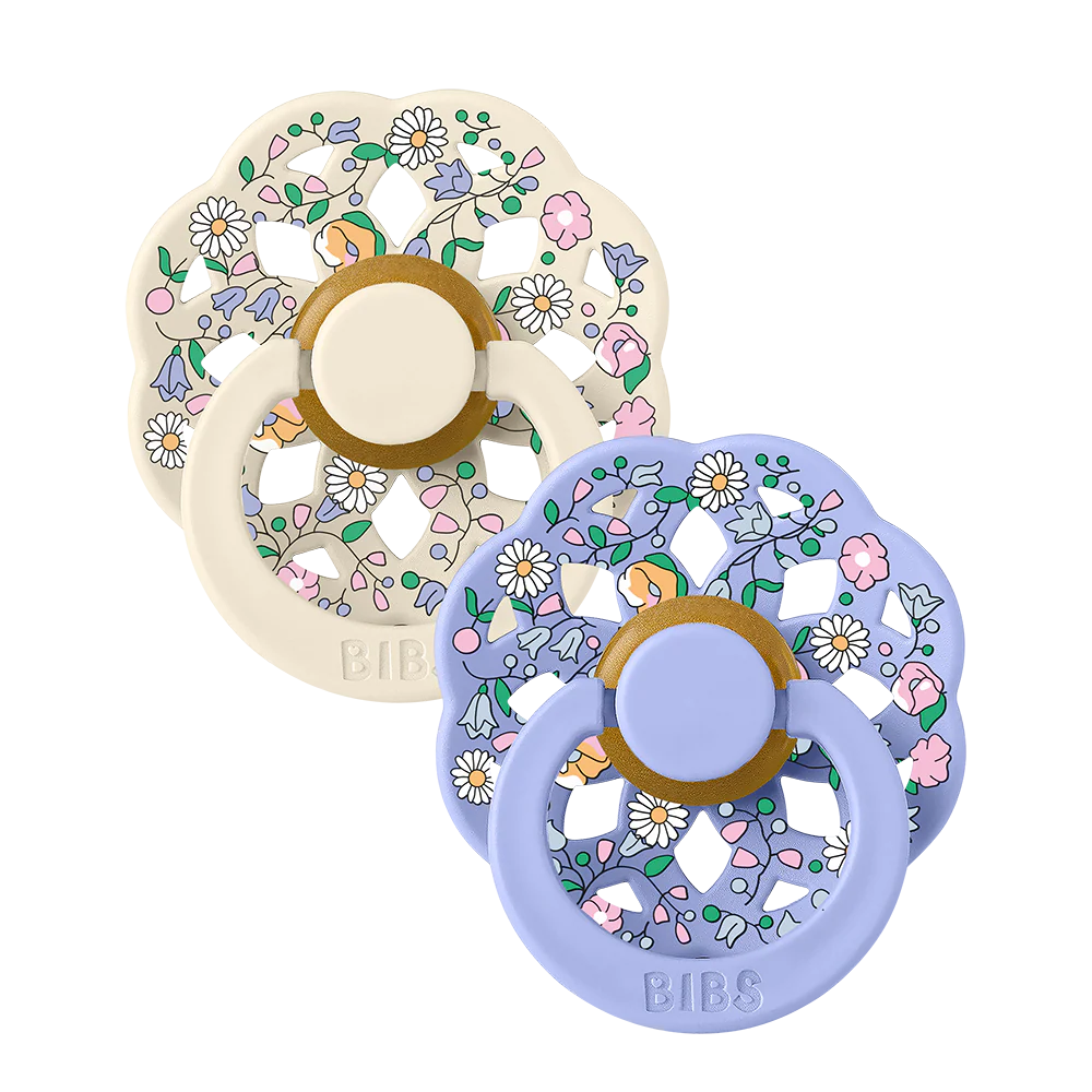 Liberty Pacifier Boheme 2 PACK Chloe Meadow Latex Size 1 Ivory Mix SS26