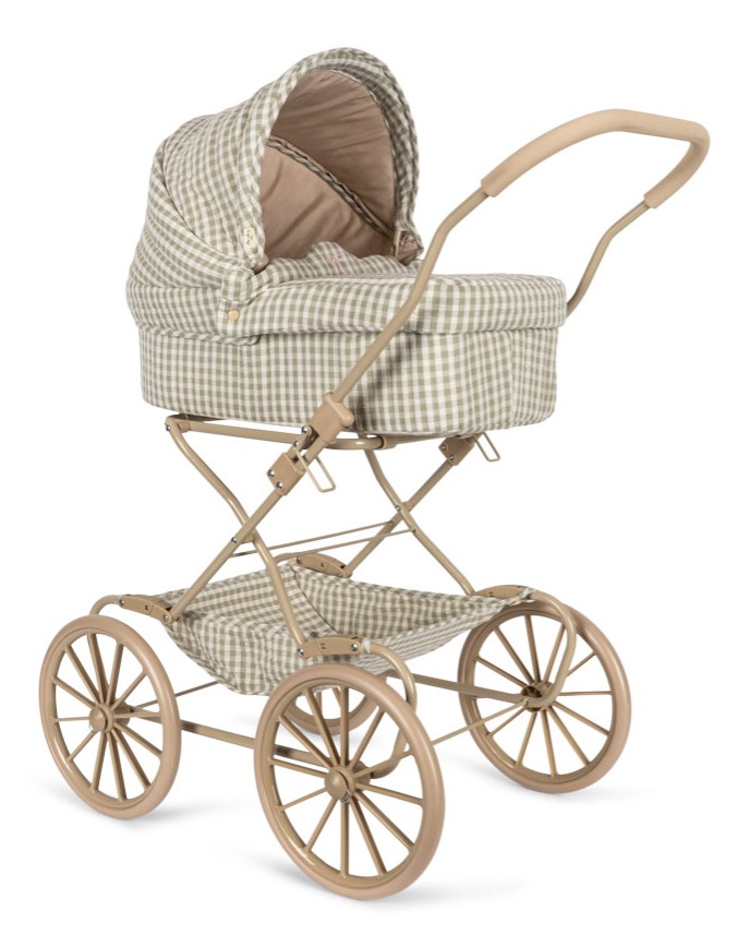 DOLL PRAM TEA CHECKAW24