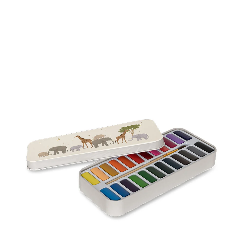 WATER COLORS TIN BOX SAFARI AW26