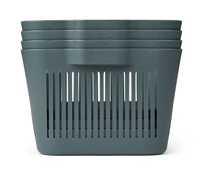 Makeeva Basket S 4-Pack Whale blue - AW24