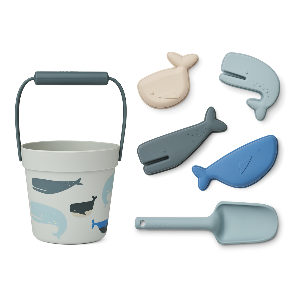 Dante Whales Beach Set Whales / Cloud blue SS24