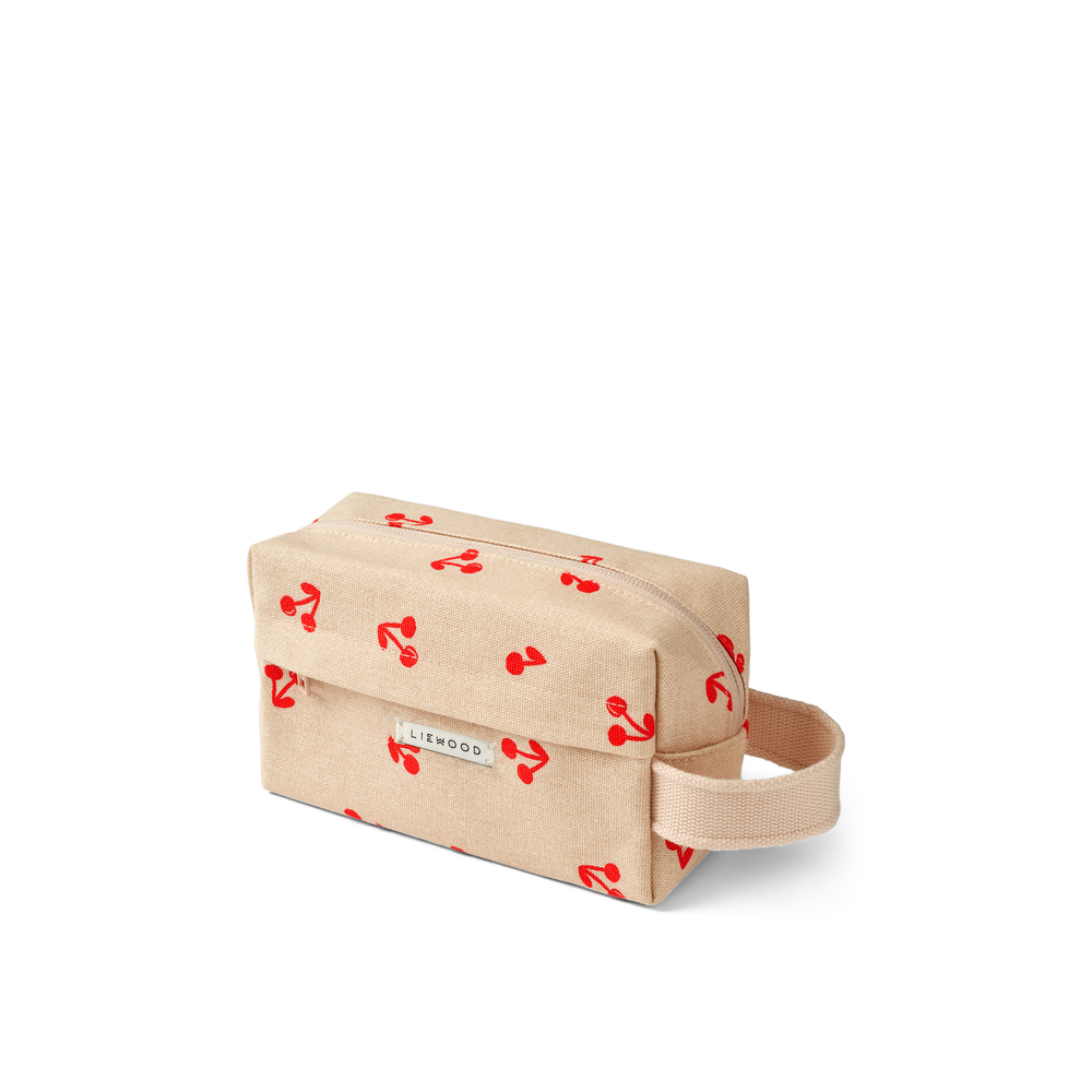 Trine Cotton Organizer Bag Cherries / Apple blossom SS24