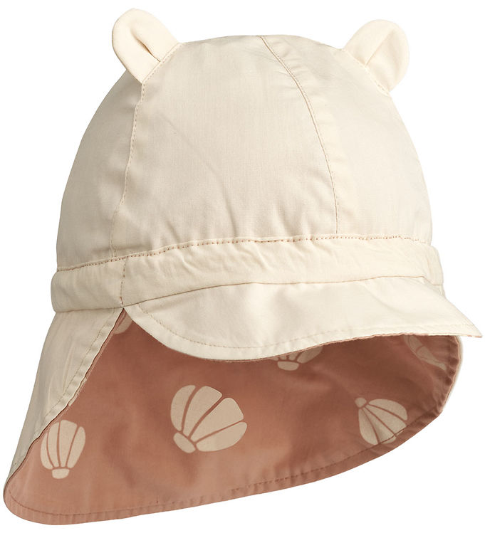 Gorm Reversible Sun Hat With Ears  Shell Pale tuscany  / Sea shell SS24