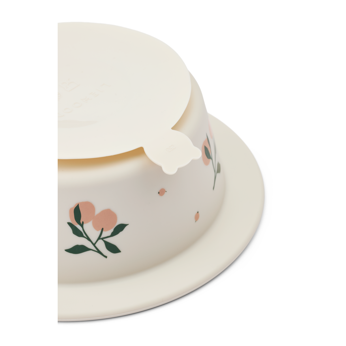 Peony Printed Suction Bowl 2-Pack Peach / Sea shell - SS25
