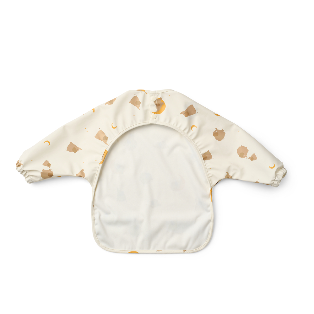 Merle Printed Cape Bib Elephant / Creme de la creme - NOOS