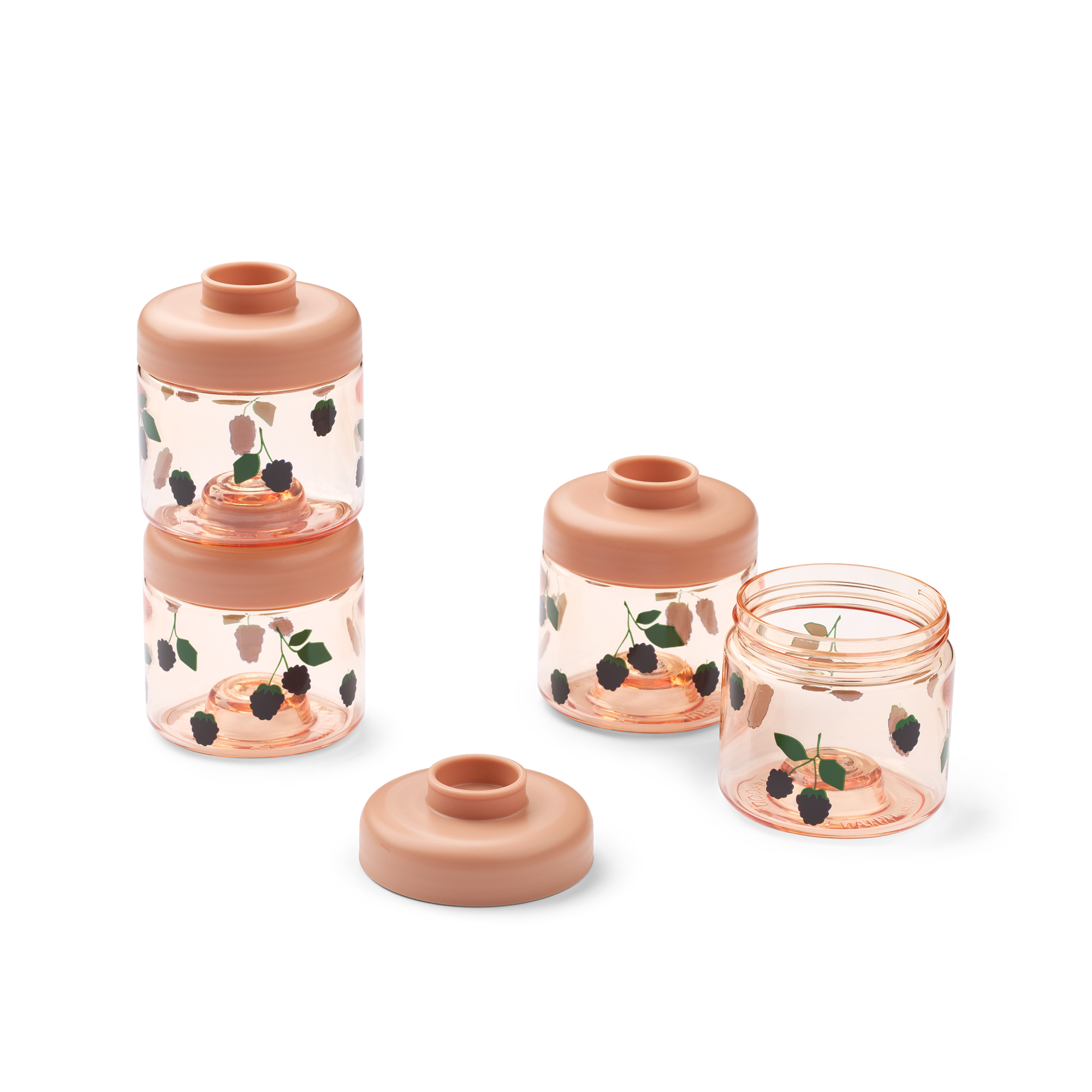 Dominique Baby Food Tritan Boxes 200ML 4-Pack Berry / Pale Tuscany - AW25