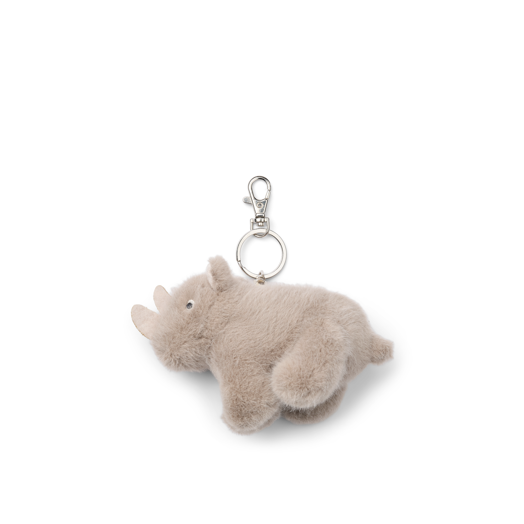 Alfredo Rhino Keychain - Stone beige