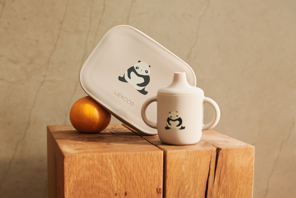 Arthur Printed Lunchbox Panda / Sandy / dark grey - SS26