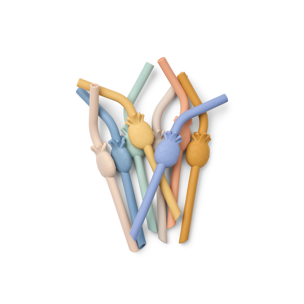 Carlson Pineapple Straw 8-Pack Sandy multi mix - SS26