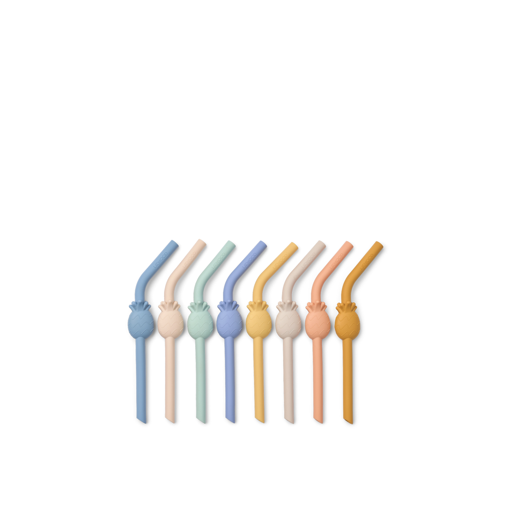 Carlson Pineapple Straw 8-Pack Sandy multi mix - SS26
