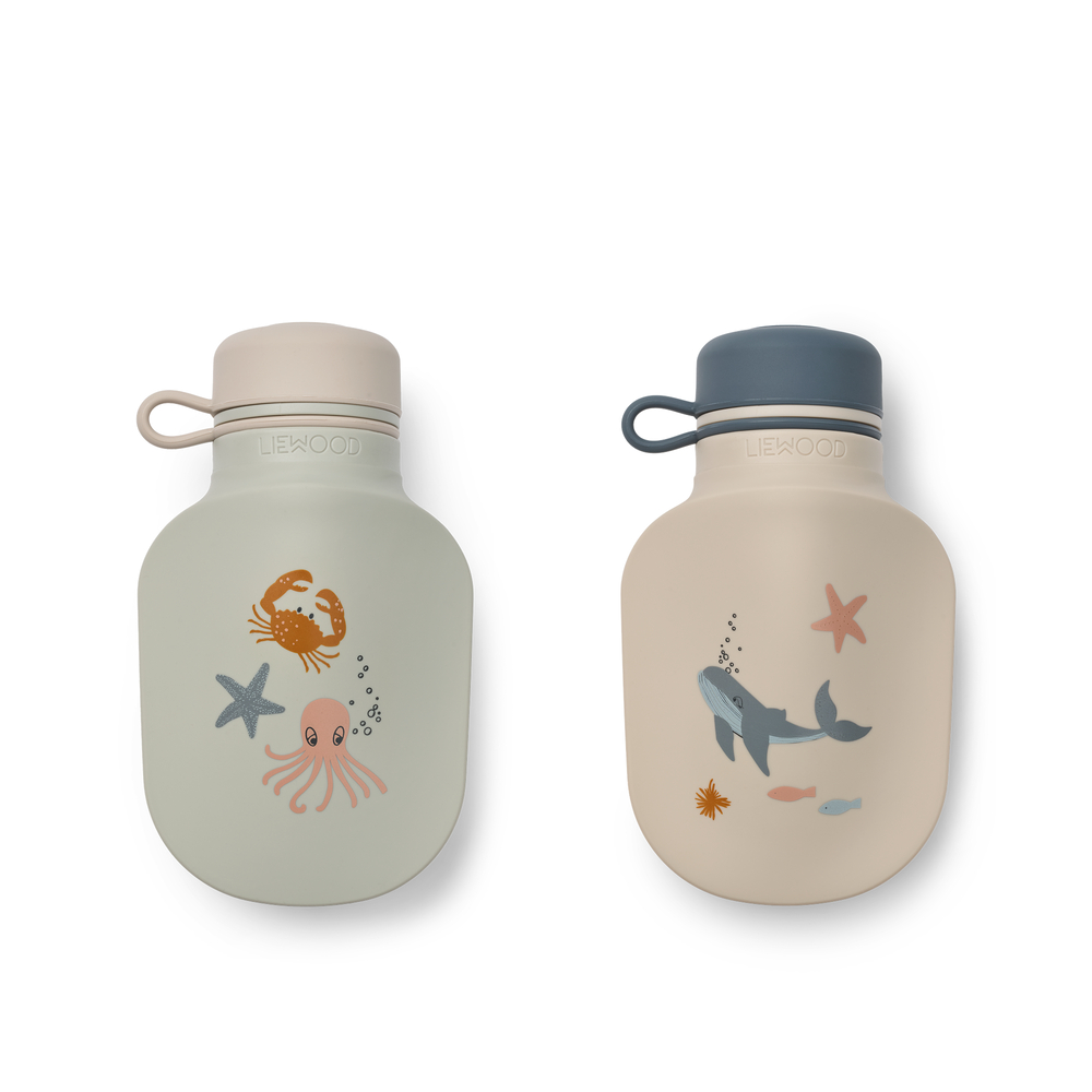 Lizzie Smoothie Bottle 2-Pack Sea creature / Sandy - SS26