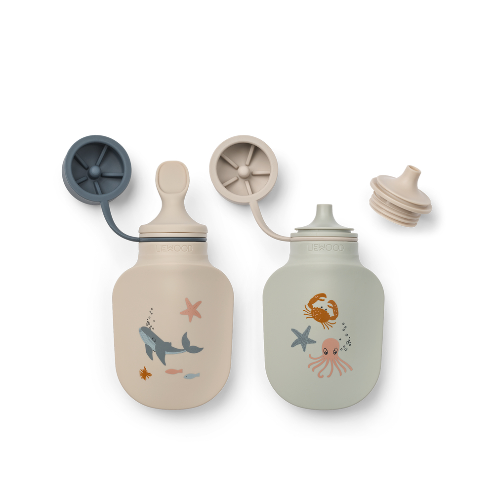 Lizzie Smoothie Bottle 2-Pack Sea creature / Sandy - SS26