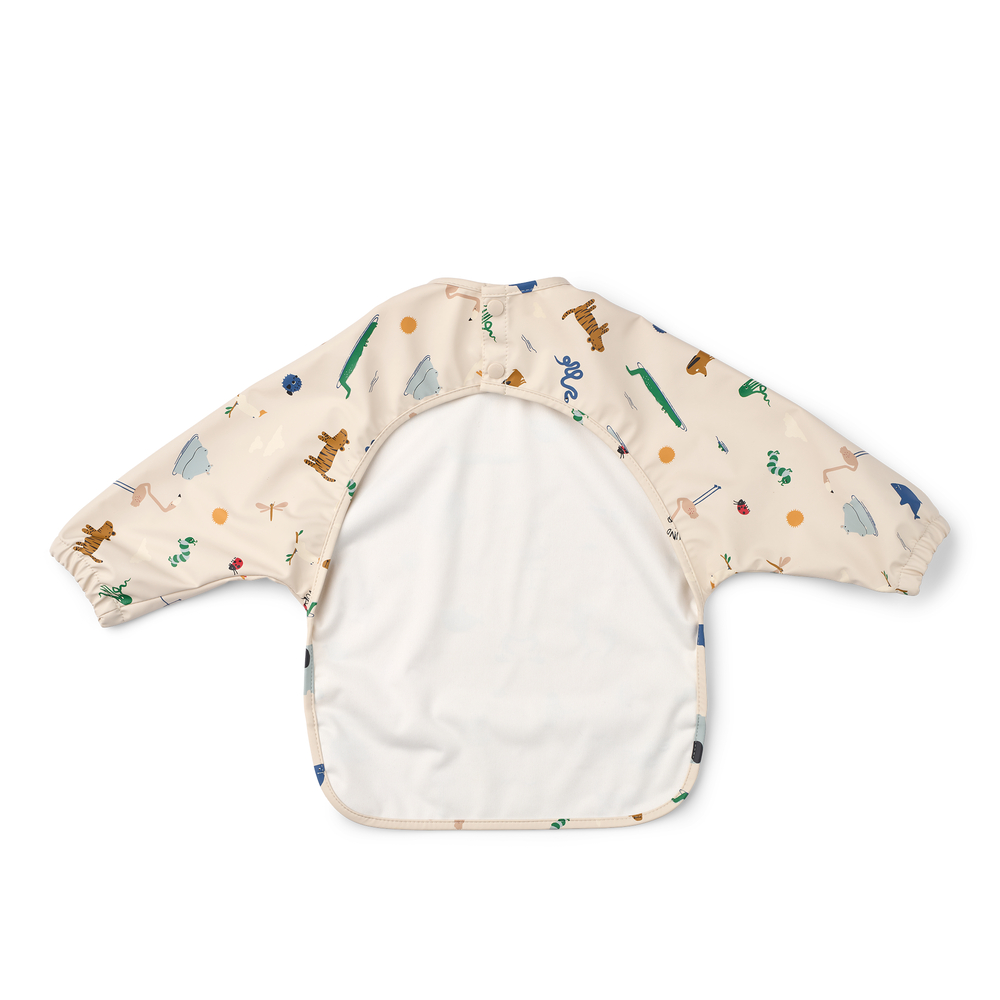 Merle Printed Cape Bib Around the world / Sandy - NOOS