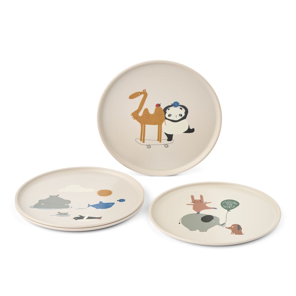 Remco Plate 4-Pack Around the world / Sandy - 10YC