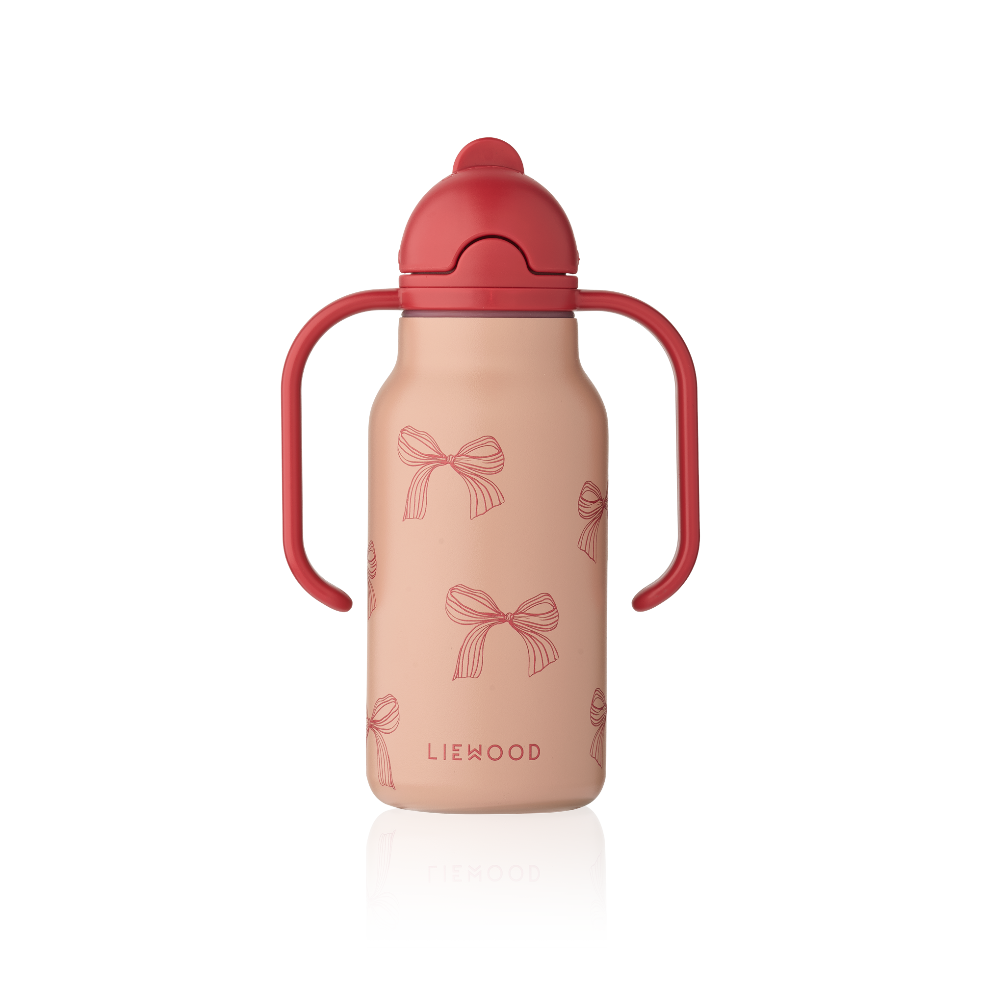 Kimmie Water Bottle 250 ml - Bows / Pale tuscany -XMAS 26