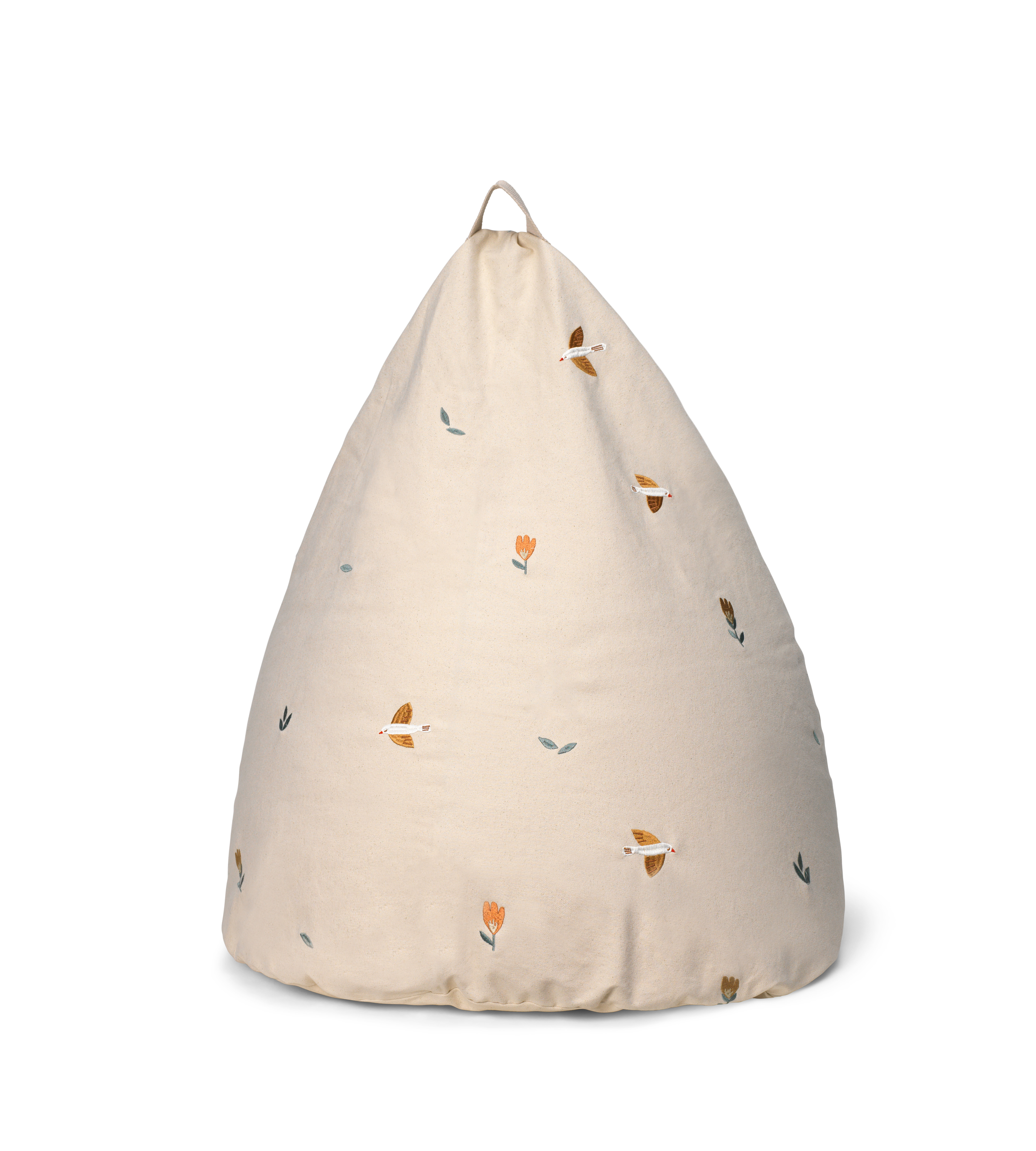 Dear April Embroidered Bean bag, Songbirds