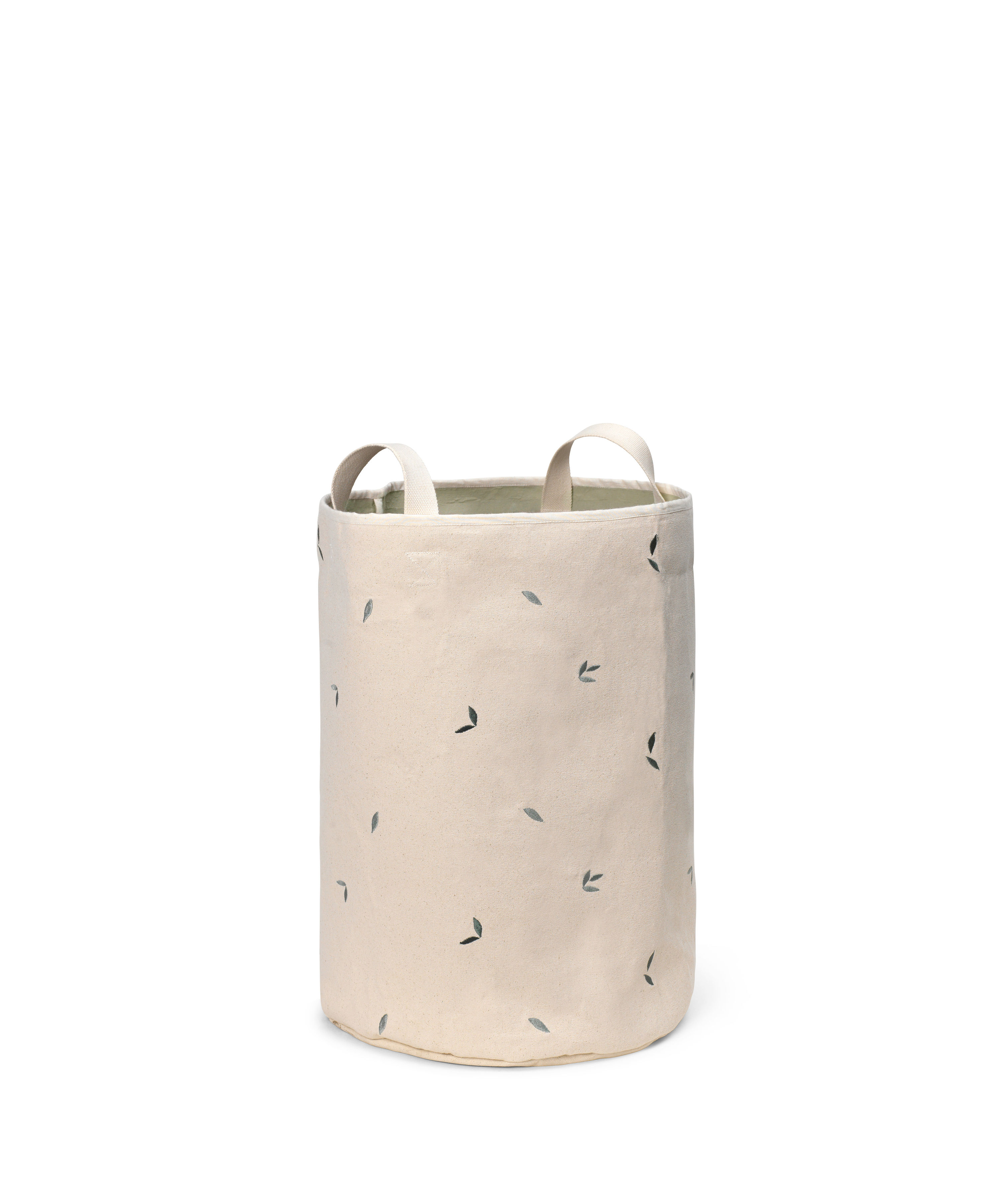 Dear April 2-pack Embroidered Storage Baskets, small, Leaves