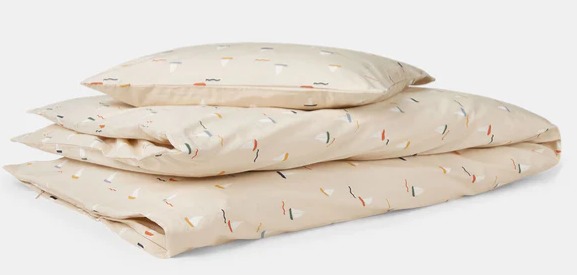 Juno Junior Bedding 100x140 / 40x45 cm, Zipper Pond Boats