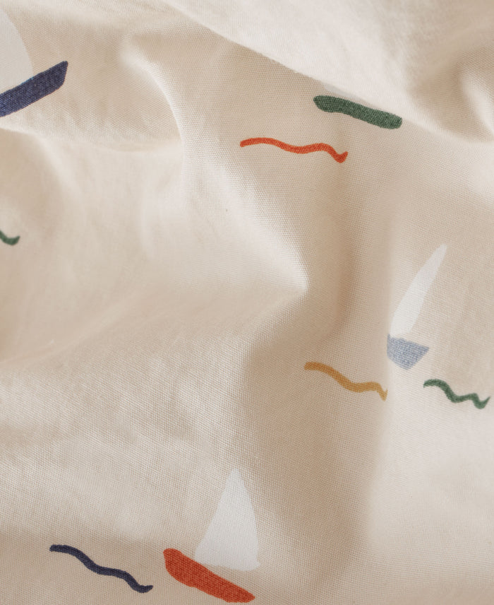Dear April Juno Junior Bedding 100x140 / 40x45 cm, Zipper Pond Boats