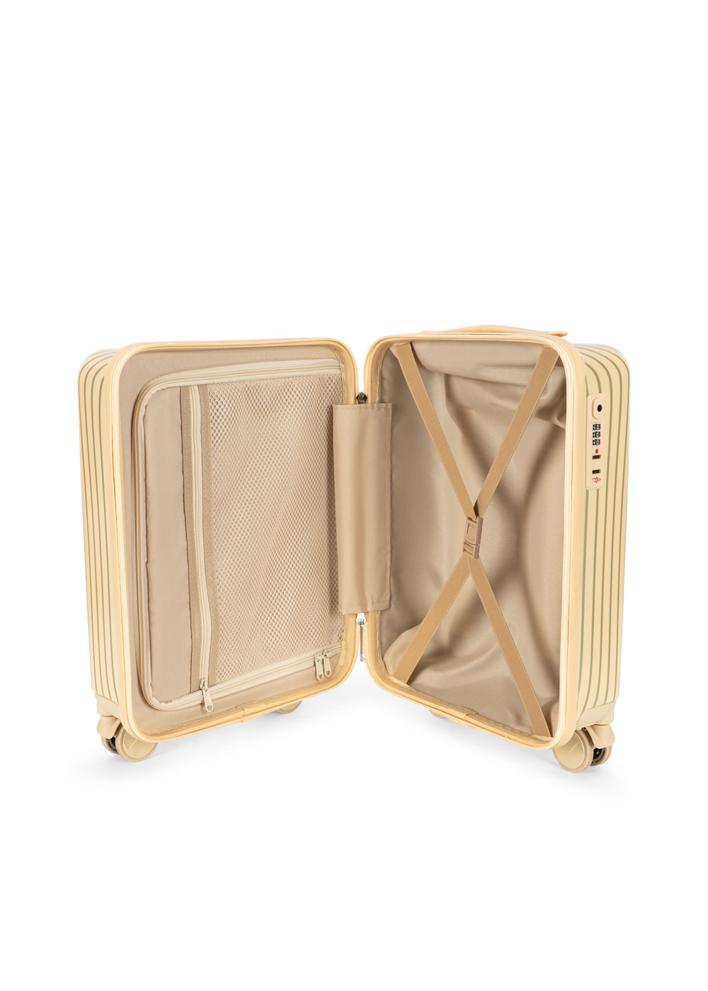 TRAVEL SUITCASE TEA STRIPE - AW25