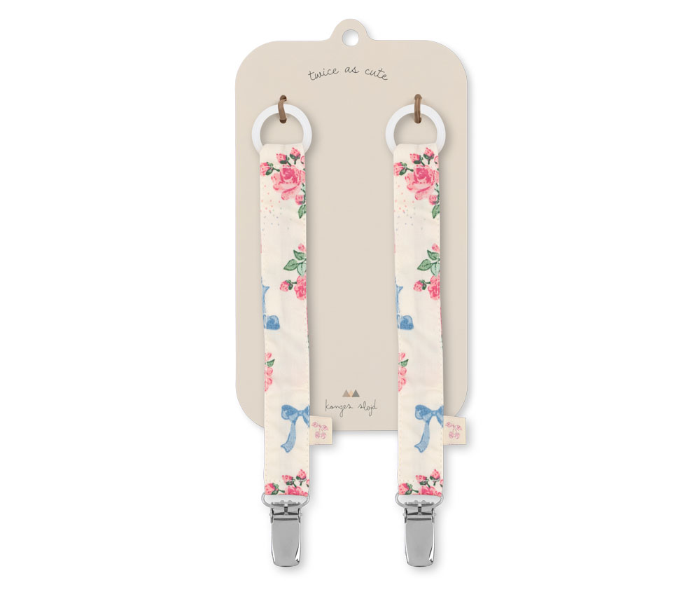 2 PACK PACIFIER STRAP BELLA ROSITA - AW25