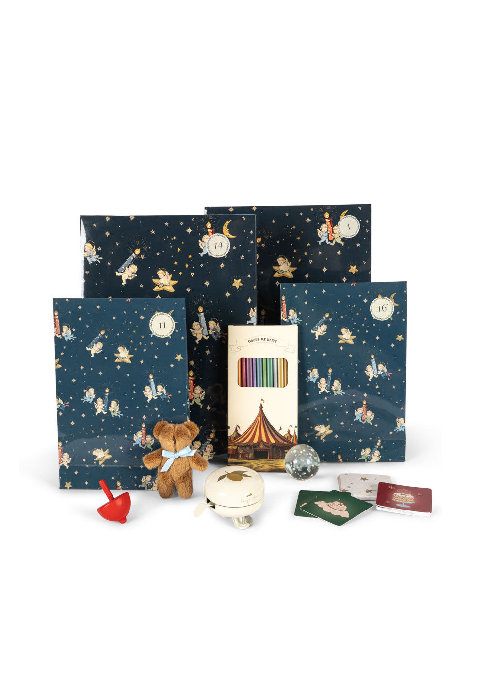 CHRISTMAS CALENDAR WITH 24 GIFTS BLUE - AW25