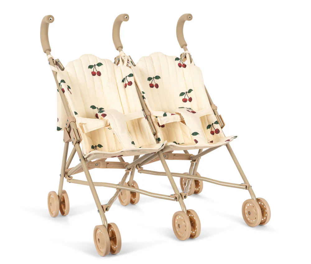TWIN DOLL STROLLER MA GRANDE CERISE - AW25