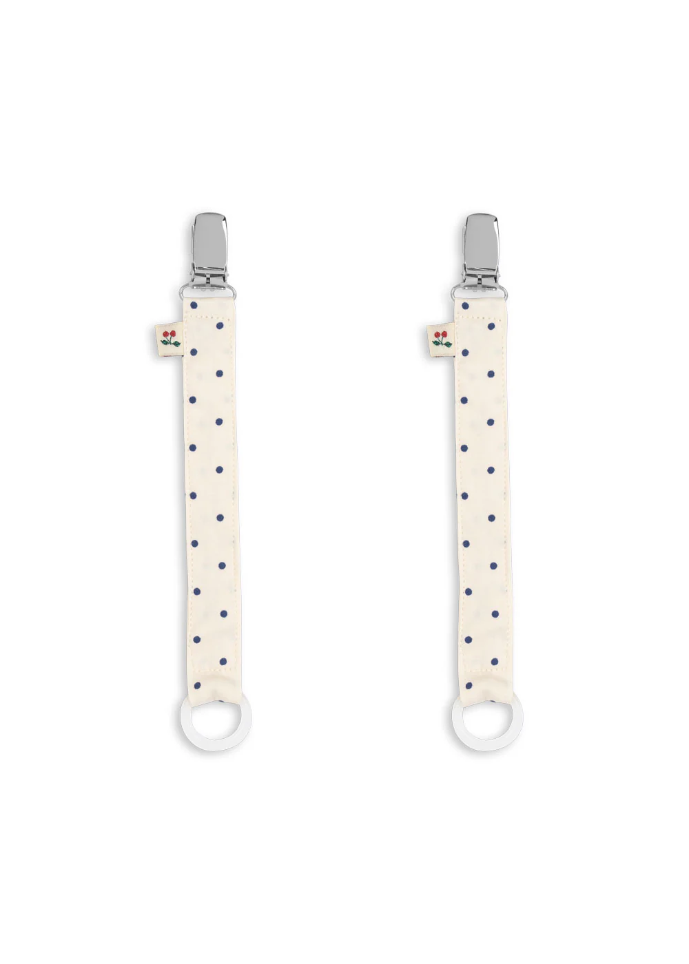 2 PACK PACIFIER STRAP ESTATE DOT - SS26