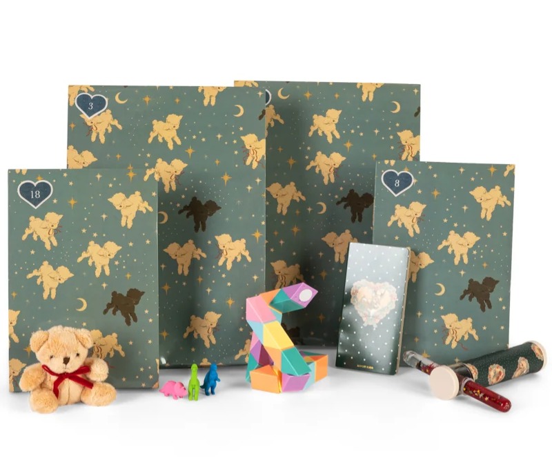 Konges Sløjd Blue Christmas Calendar Med 24 Gifts