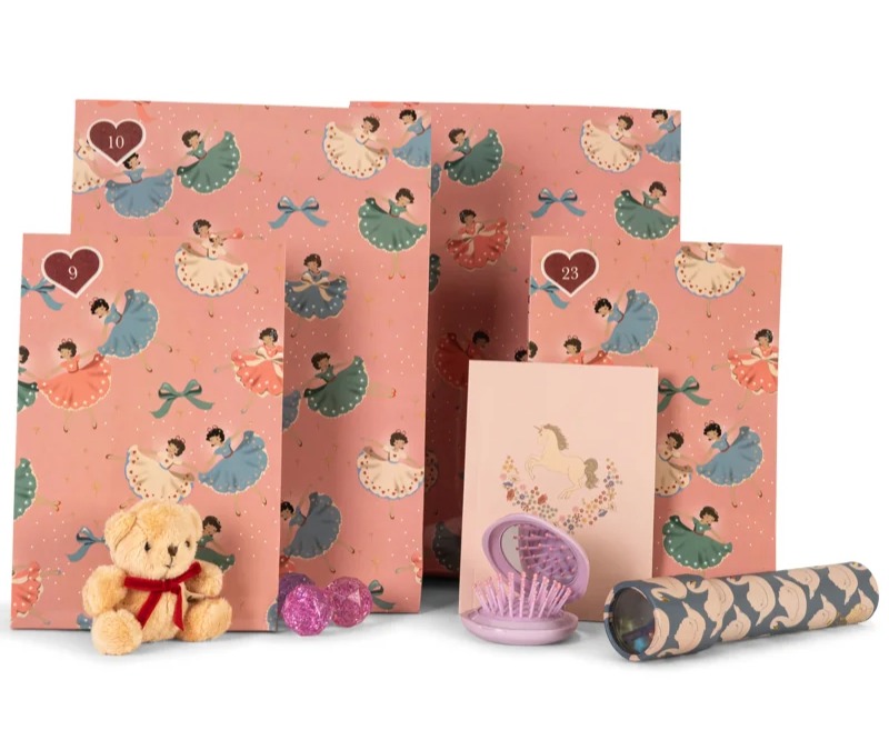 Konges Sløjd - Julekalender 24 stk Beige/ Pink