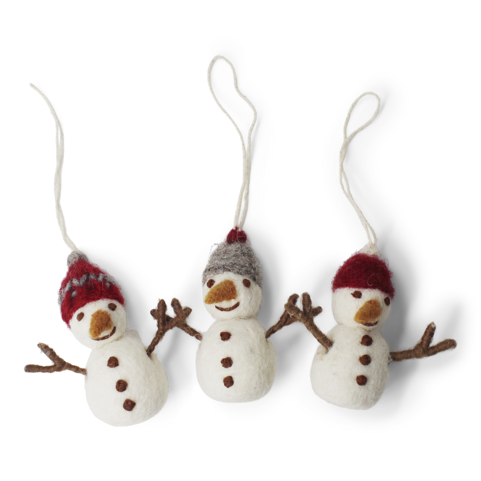 Snowman w/Hat - Set of 3 - AW25