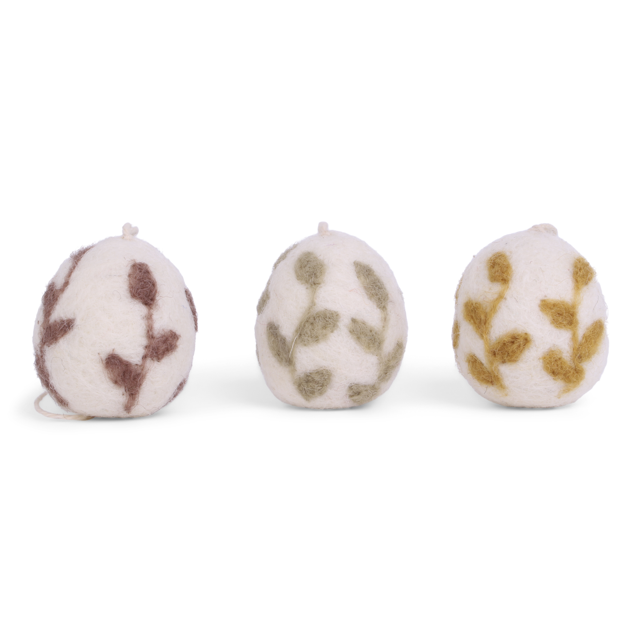 Eggs w/Leaves - Set of 3 - P25