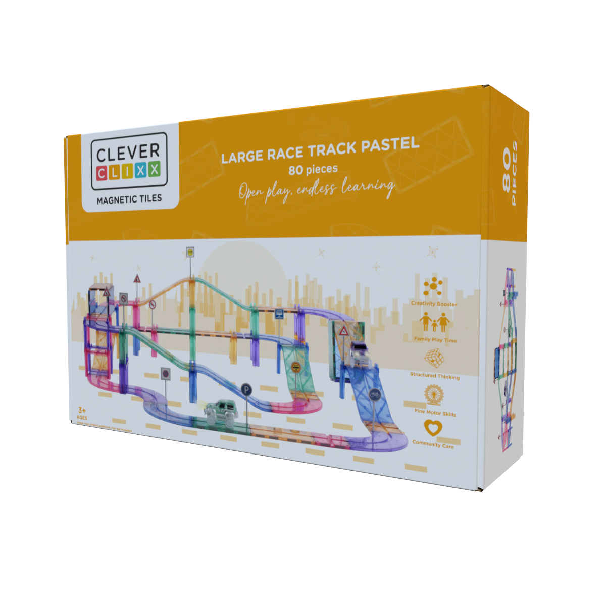 Large Race Track Pastel, 80 pieces