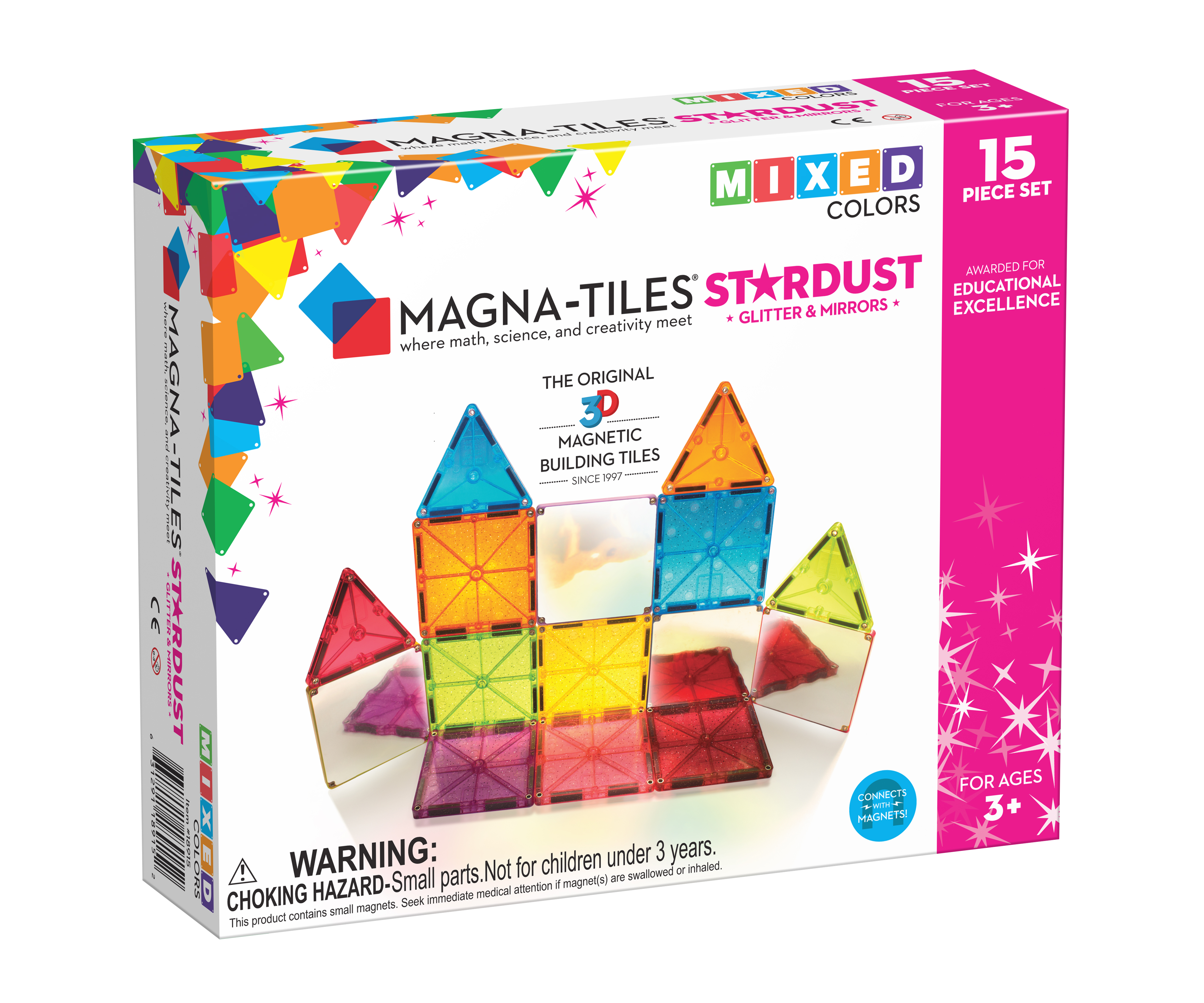 Magna-tiles Stardust, 15 deler