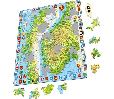 Platepusle norgeskart sør/nord