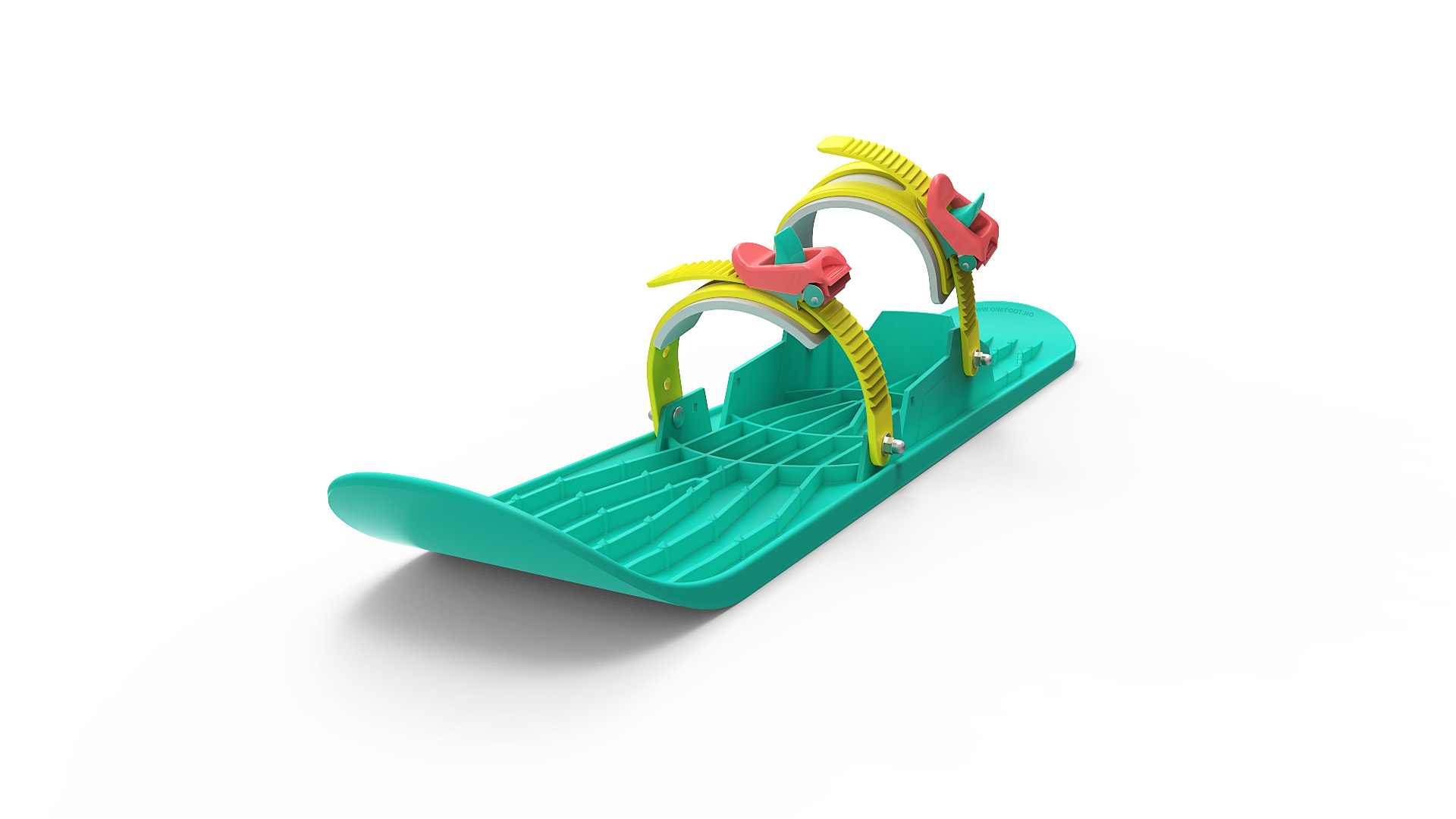 One foot miniski neongrønn