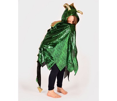 DRAGON GLITTER GOLD W. WINGS 104-128 CL 3-8 YEARS