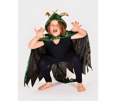 DRAGON GLITTER GOLD W. WINGS 104-128 CL 3-8 YEARS