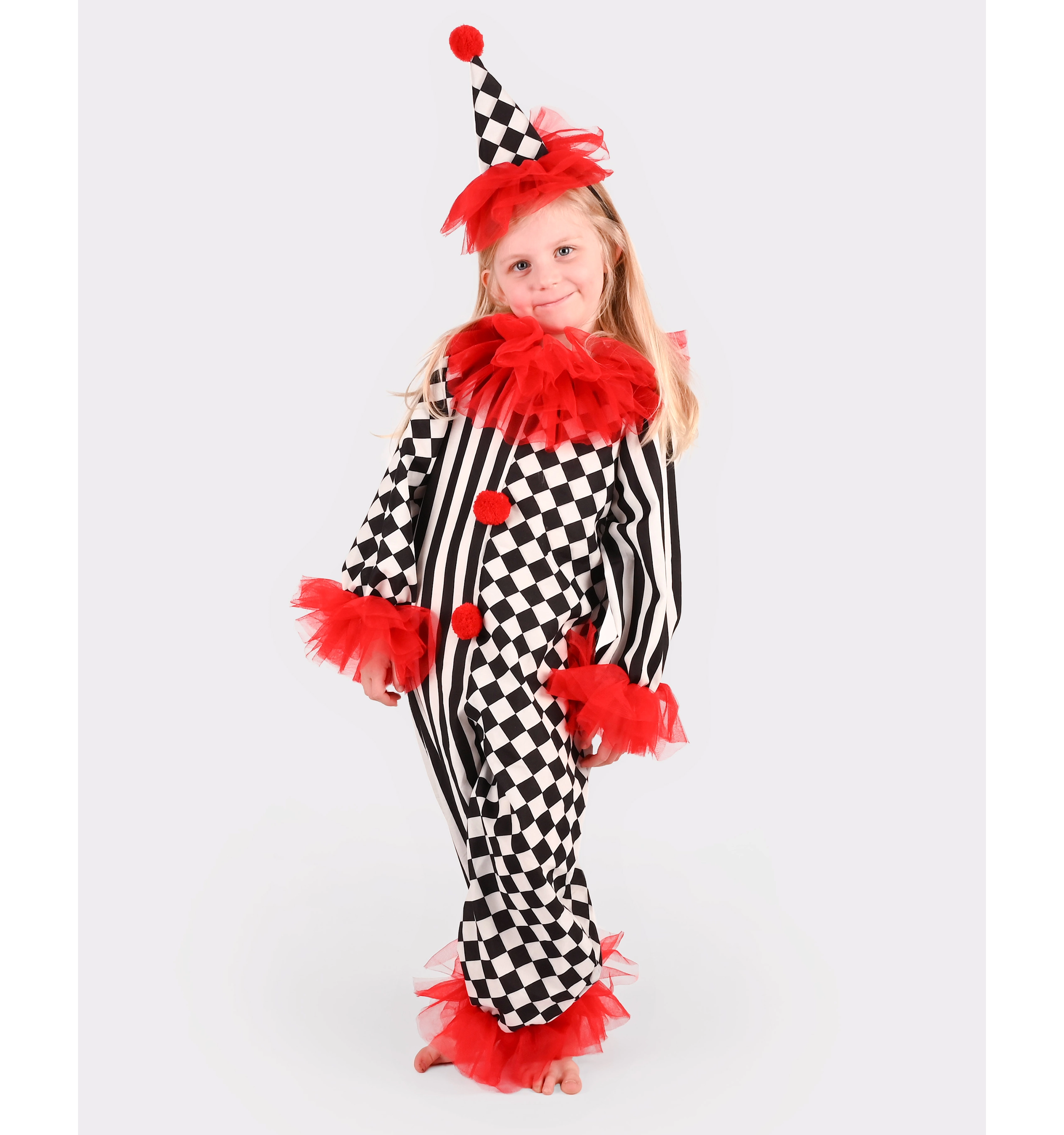 CLOWN COSTUME w HAT 104 CL