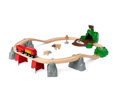 Togsett med nordiske dyr 