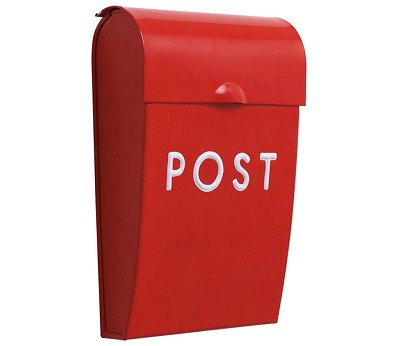 Rød minipostkasse