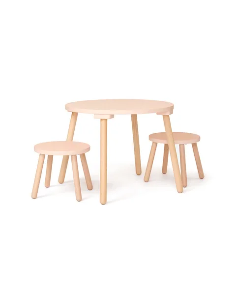 Bord och pallar aprikos