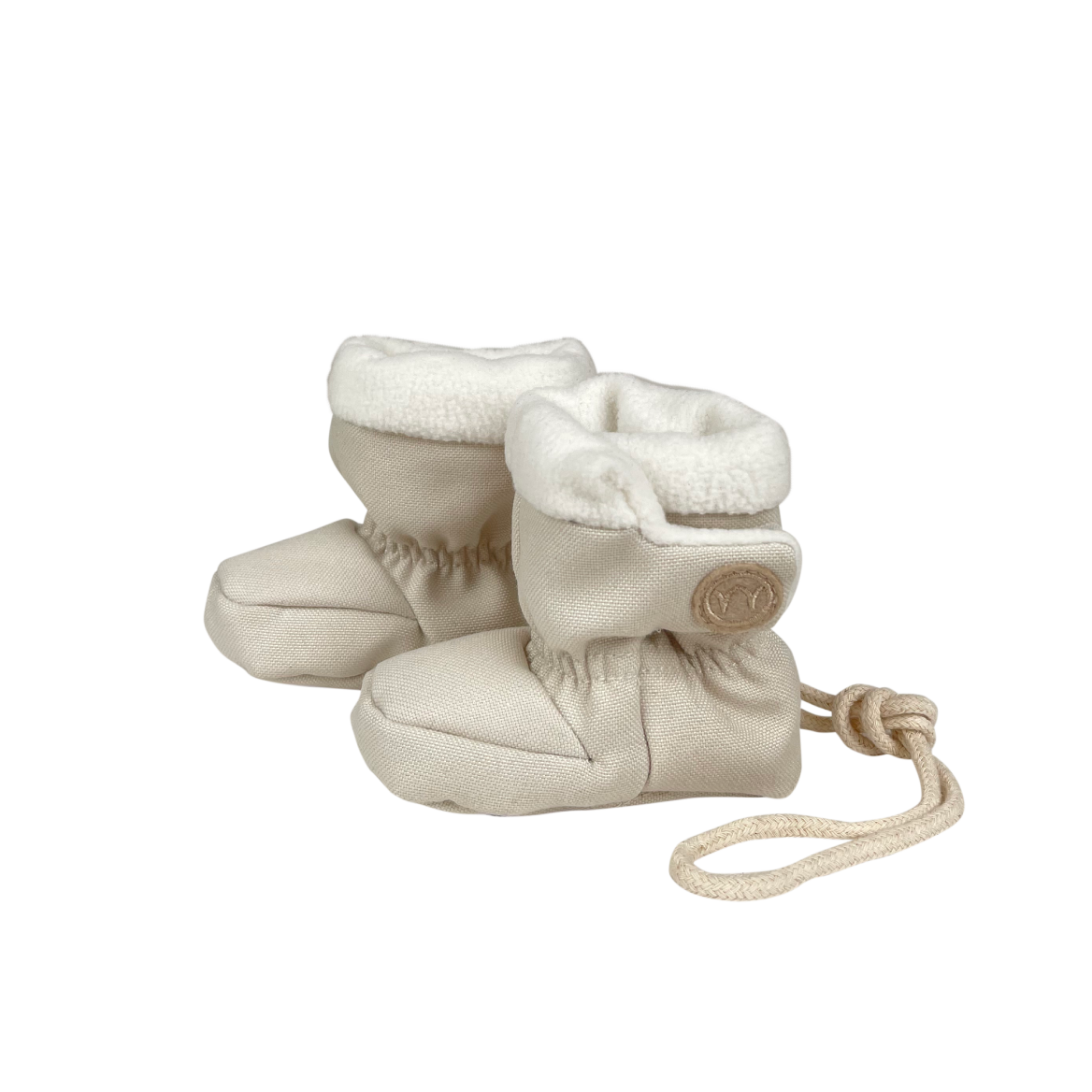 Najell Baby Booties - Oat Beige/0-6 months