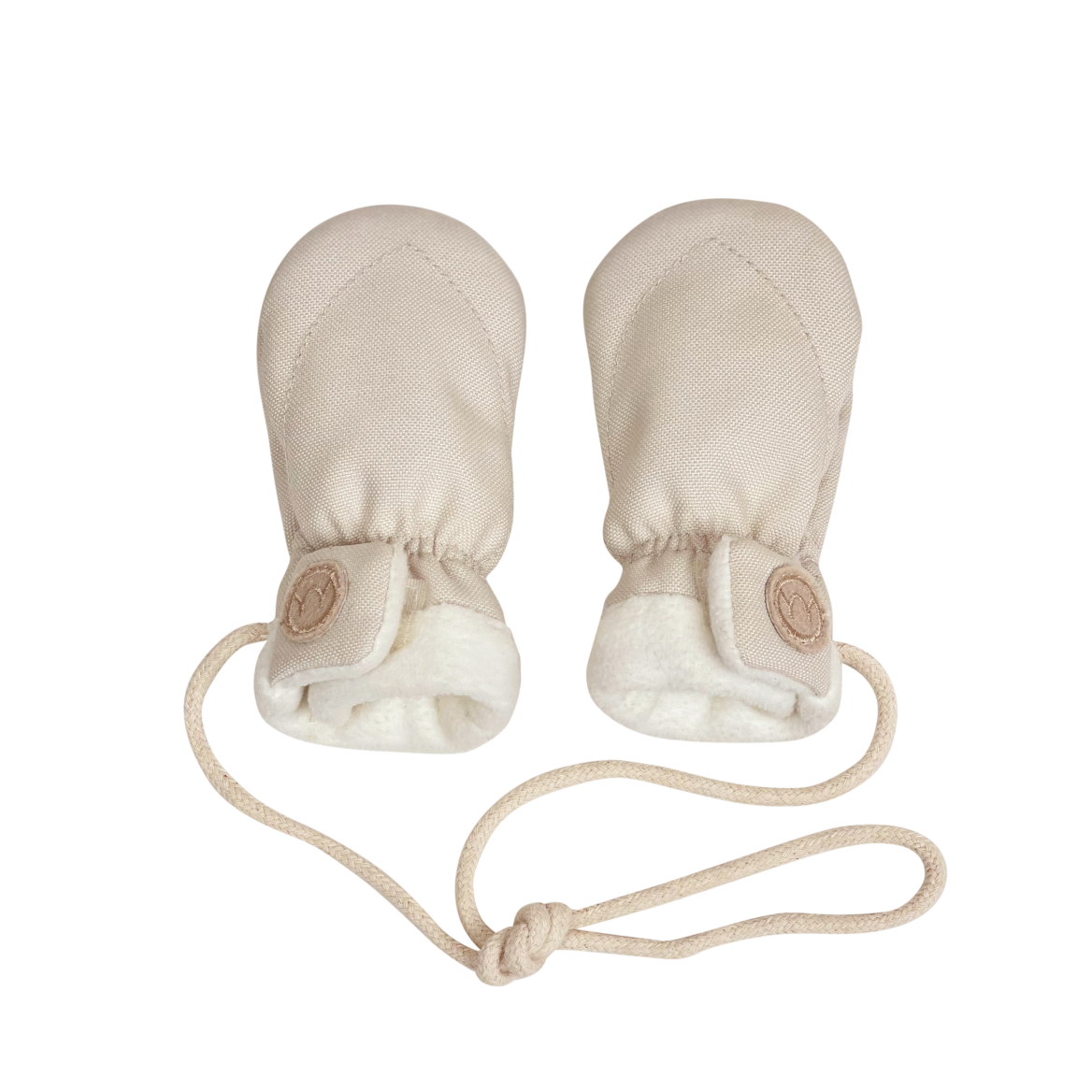 Najell Baby Gloves - Oat Beige/0-6 months