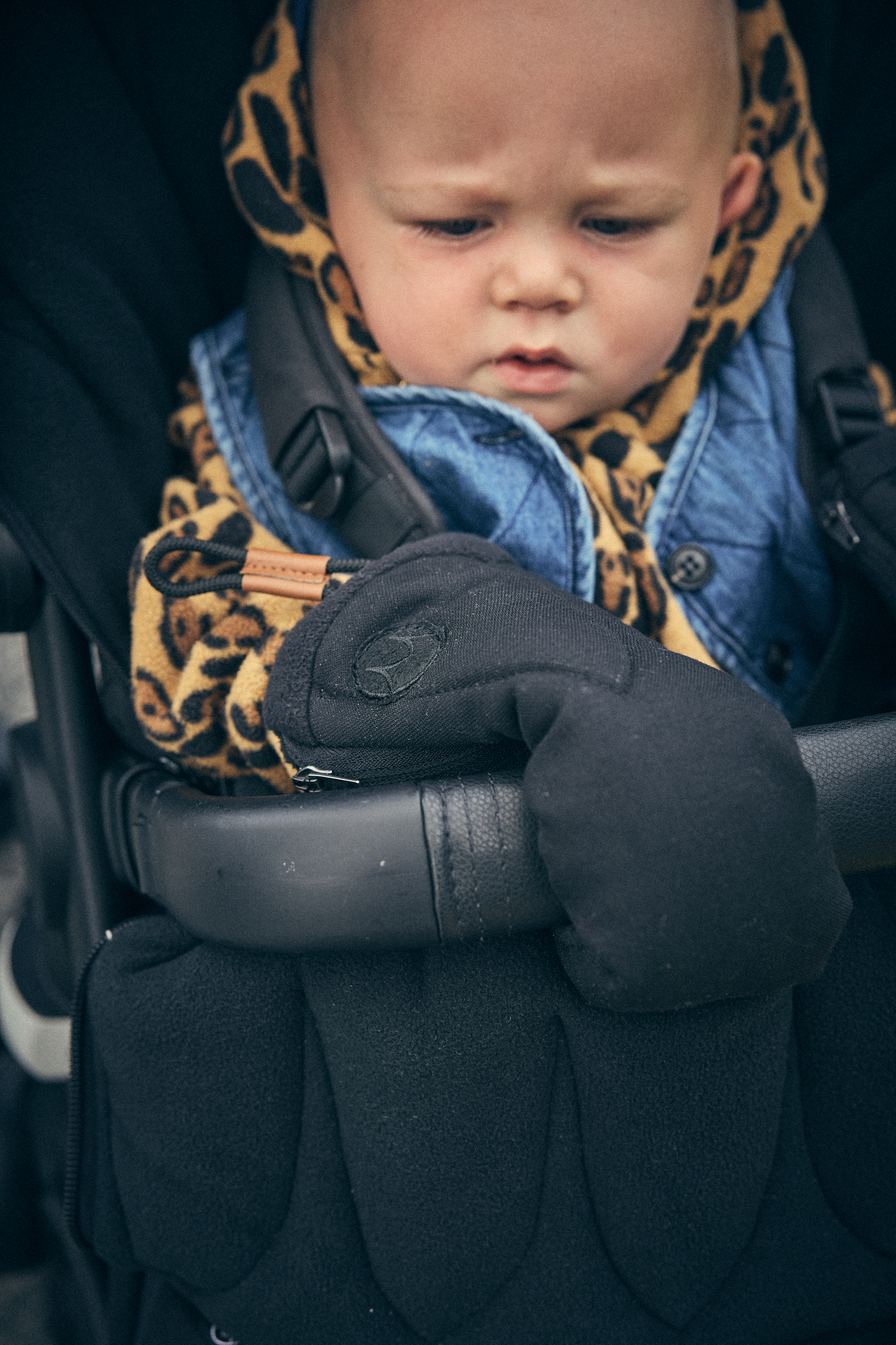 Baby Stroller Gloves Matte Black