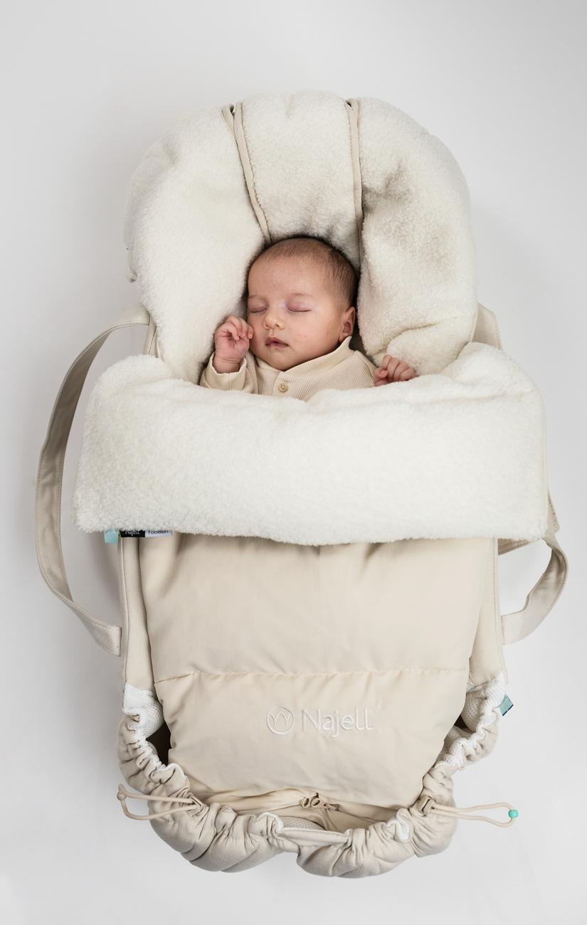 Footmuff Down Oat Beige