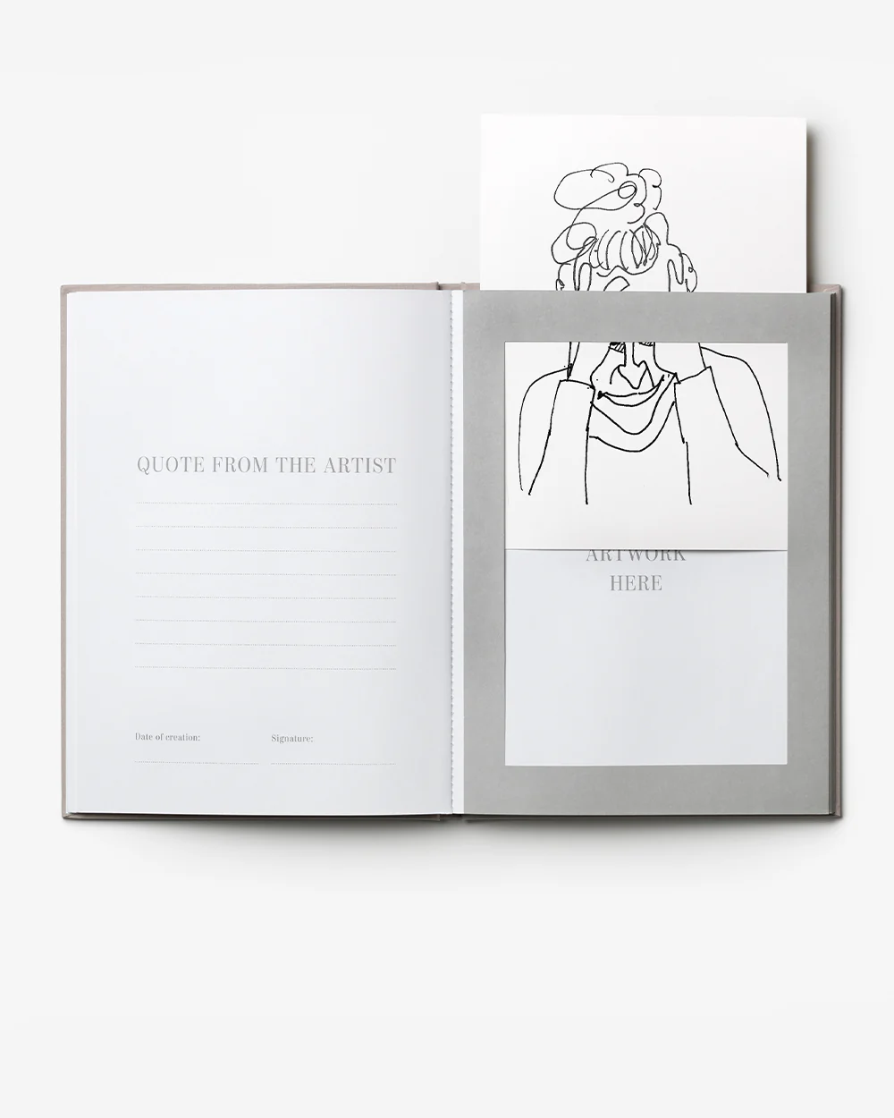 Frame book - Great Art, Beige