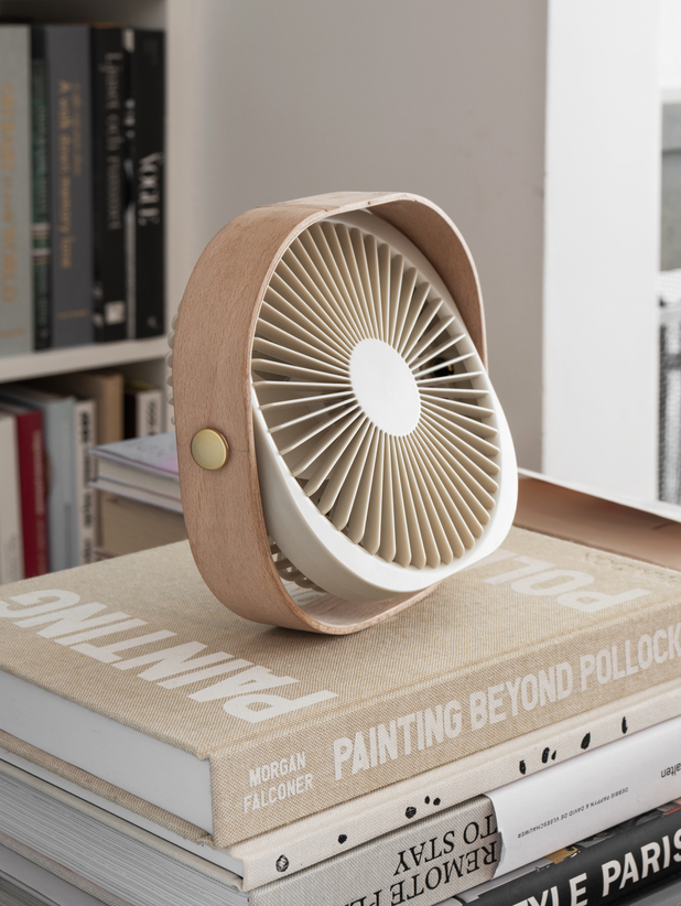 Table fan - Fantastic Wood, Beige