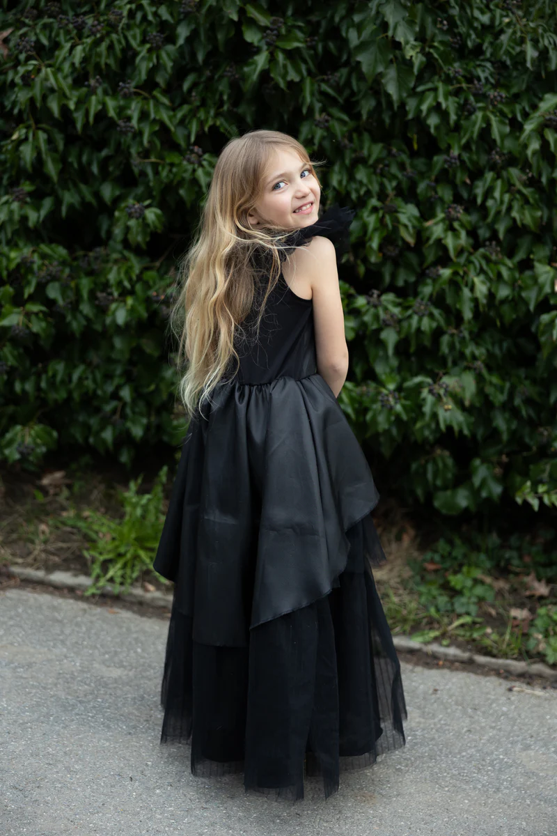 Gothic Mischief Witch Dress, 6-8 år